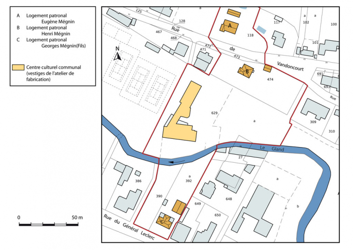 Plan-masse et de situation. © Mathias Papigny / Région Bourgogne-Franche-Comté, Inventaire du patrimoine - 2013