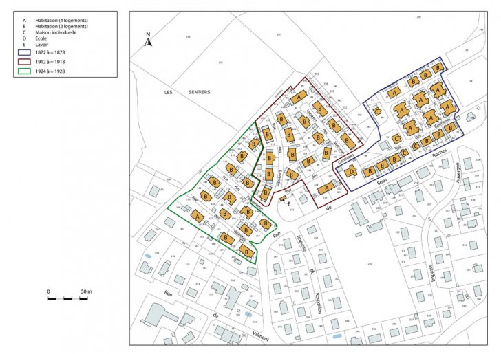 Plan-masse, de situation et de datation. © Mathias Papigny / Région Bourgogne-Franche-Comté, Inventaire du patrimoine - 2013