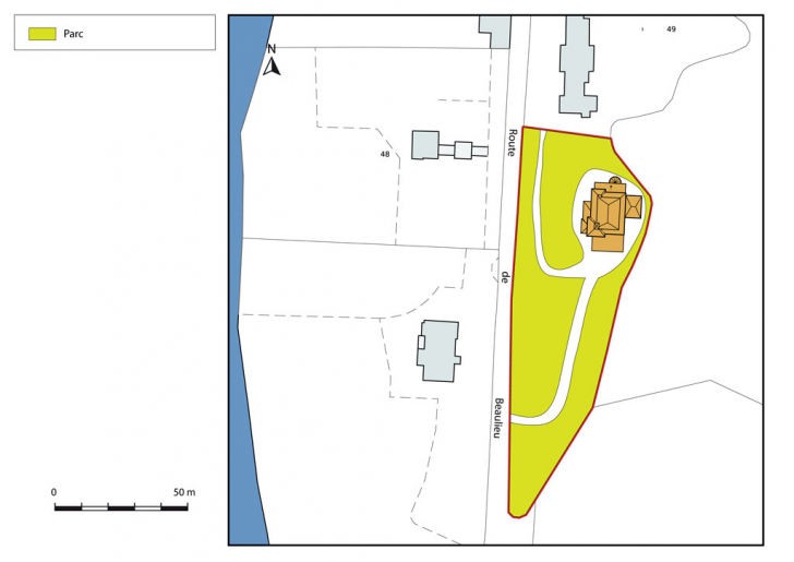 Plan-masse et de situation. © Mathias Papigny / Région Bourgogne-Franche-Comté, Inventaire du patrimoine - 2013