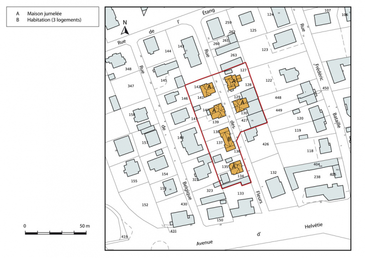 Plan-masse et de situation. © Mathias Papigny / Région Bourgogne-Franche-Comté, Inventaire du patrimoine - 2013