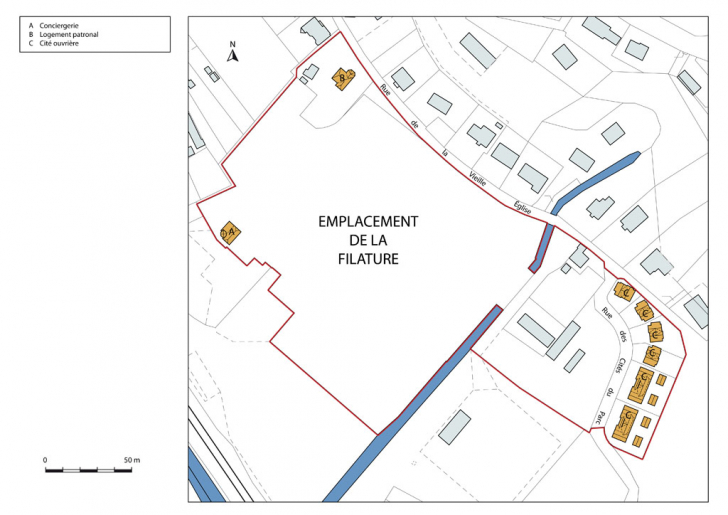 Plan-masse et de situation. © Mathias Papigny / Région Bourgogne-Franche-Comté, Inventaire du patrimoine - 2013