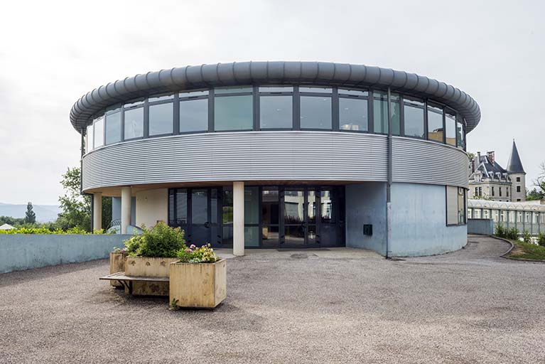 Détail de la tour. © Mary Ruffinoni / Région Bourgogne-Franche-Comté, Inventaire du patrimoine - 2013