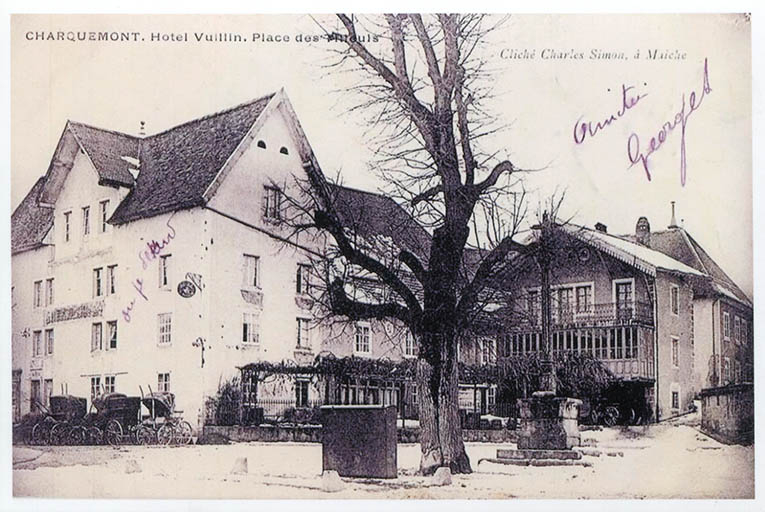 Charquemont. Hôtel Vuillin. Place des Tilleuls, limite 19e siècle 20e siècle. © Laurent Poupard / Région Bourgogne-Franche-Comté, Inventaire du patrimoine - 2013 Charquemont. Hôtel Vuillin. Place des Tilleuls, limite 19e siècle 20e siècle. © Laurent Poupard / Région Bourgogne-Franche-Comté, Inventaire du patrimoine - 2013