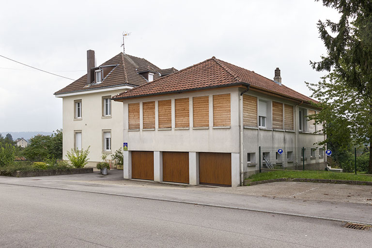 Usine : façades antérieure et latérale droite. © Yves Sancey / Région Bourgogne-Franche-Comté, Inventaire du patrimoine - 2013