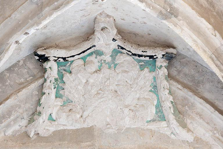 Décor de stuc situé sous la galerie © Jérôme Mongreville / Région Bourgogne-Franche-Comté, Inventaire du patrimoine - 2013