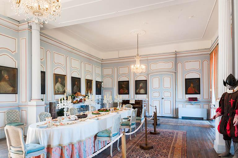 La salle de la partie Est de l'aile nord © Jérôme Mongreville / Région Bourgogne-Franche-Comté, Inventaire du patrimoine - 2013