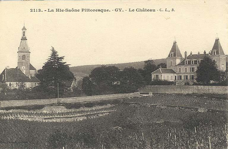Le bâtiment sur une carte postale ancienne © Christiane Roussel / Archives départementales de la Haute-Saône - 2013