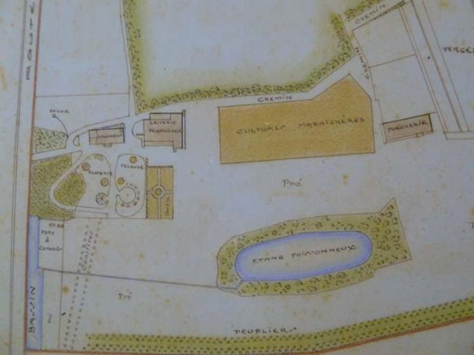 Plan de 1931, détail © Sabrina Dalibard / Région Bourgogne-Franche-Comté, Inventaire du patrimoine - 2013