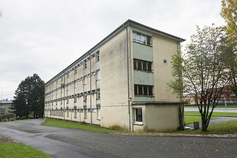 Angle sud-ouest de l'internat de garçons ouest. © Mary Ruffinoni / Région Bourgogne-Franche-Comté, Inventaire du patrimoine - 2013