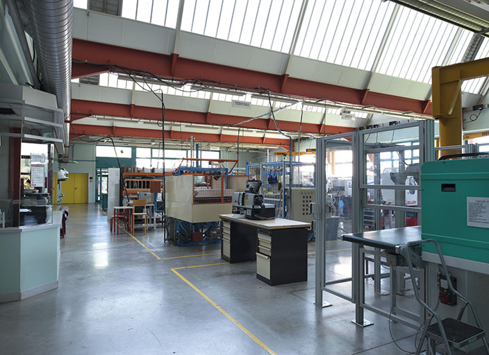 Détail d'atelier sous sheds. (ex.Léger) © Mary Ruffinoni / Région Bourgogne-Franche-Comté, Inventaire du patrimoine - 2014