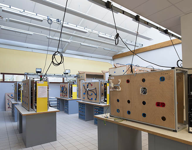 Détail d'atelier sous sheds.(ex-Leger) © Mary Ruffinoni / Région Bourgogne-Franche-Comté, Inventaire du patrimoine - 2014