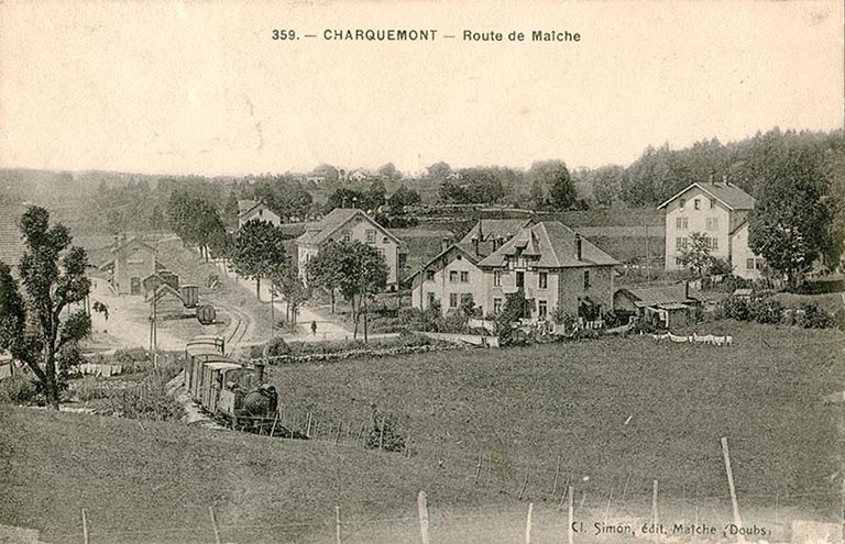 359. - Charquemont - Route de Maîche, entre 1913 et 1920. © Laurent Poupard / Région Bourgogne-Franche-Comté, Inventaire du patrimoine - 2014 359. - Charquemont - Route de Maîche, entre 1913 et 1920. © Laurent Poupard / Région Bourgogne-Franche-Comté, Inventaire du patrimoine - 2014