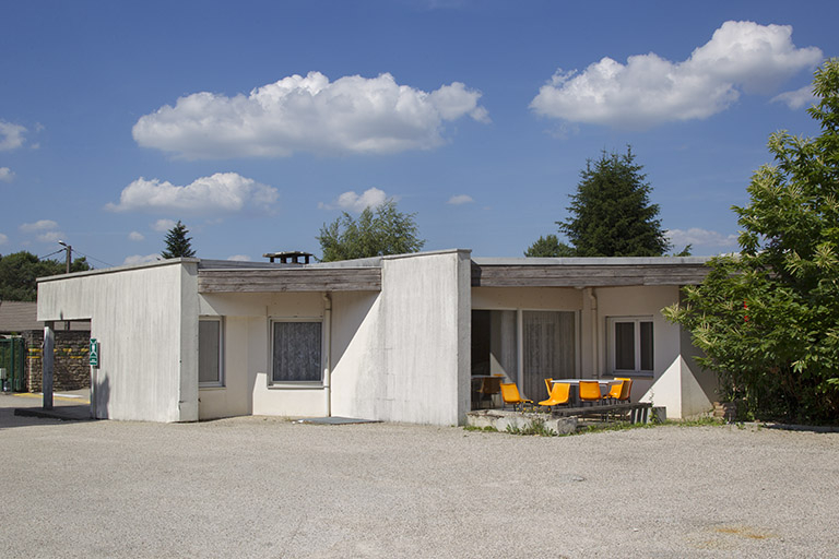 Façade postérieure ouest de la loge. © Sonia Dourlot / Région Bourgogne-Franche-Comté, Inventaire du patrimoine - 2014