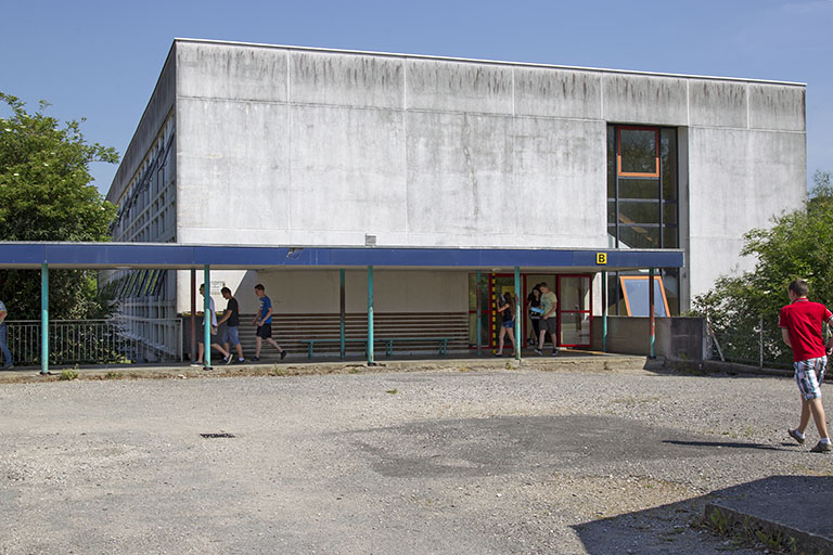 Pignon sud de l'externat. © Sonia Dourlot / Région Bourgogne-Franche-Comté, Inventaire du patrimoine - 2014