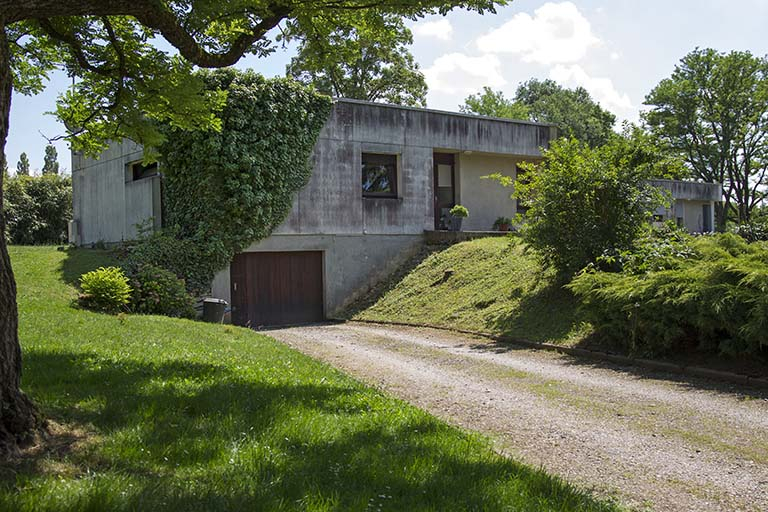 Détail de façade nord d'un logement individuel au nord-ouest. © Sonia Dourlot / Région Bourgogne-Franche-Comté, Inventaire du patrimoine - 2014