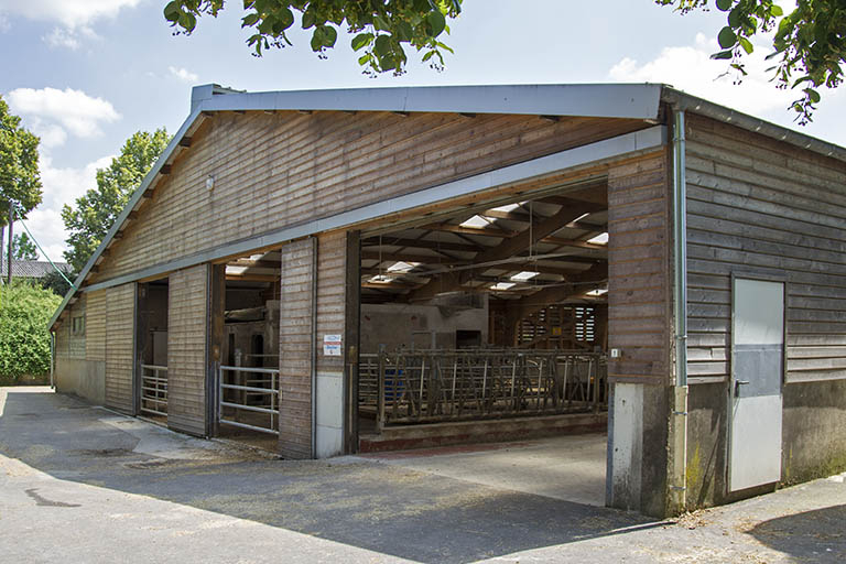 Pignon nord de l'étable ouest. © Sonia Dourlot / Région Bourgogne-Franche-Comté, Inventaire du patrimoine - 2014