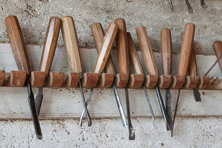 Gouges sur le râtelier. © Jérôme Mongreville / Région Bourgogne-Franche-Comté, Inventaire du patrimoine - 2014
