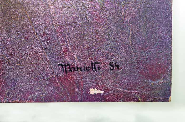 Détail de signature. © Mary Ruffinoni / Région Bourgogne-Franche-Comté, Inventaire du patrimoine - 2014