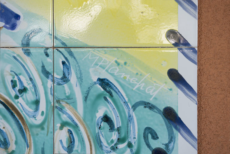 Détail et signature. © Mary Ruffinoni / Région Bourgogne-Franche-Comté, Inventaire du patrimoine - 2014