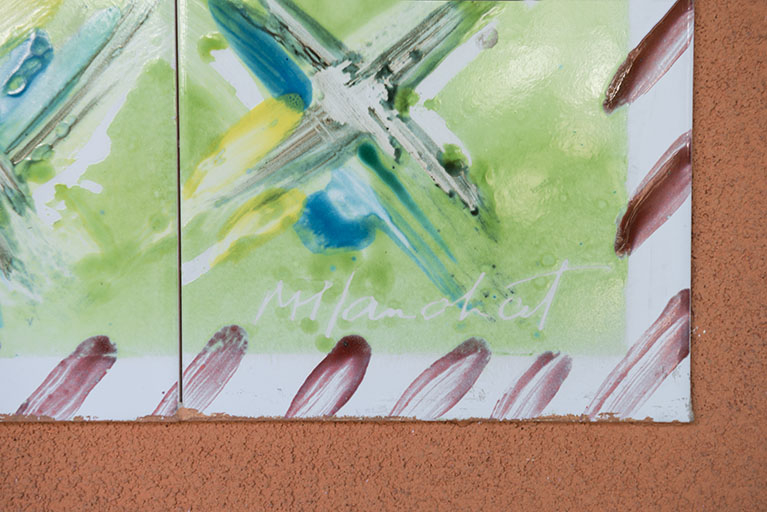 Détail et signature. © Mary Ruffinoni / Région Bourgogne-Franche-Comté, Inventaire du patrimoine - 2014