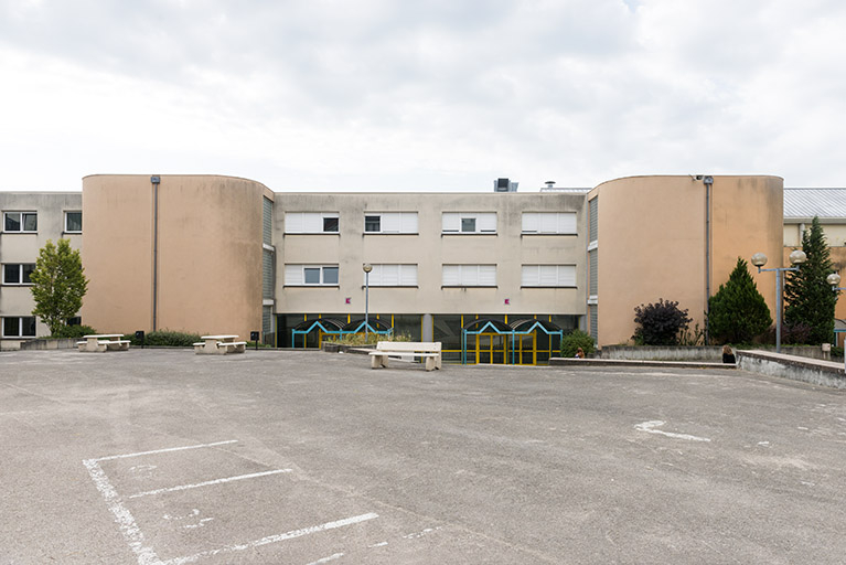 Façade nord sur cour du bâtiment de l'administration et des ateliers. © Mary Ruffinoni / Région Bourgogne-Franche-Comté, Inventaire du patrimoine - 2014