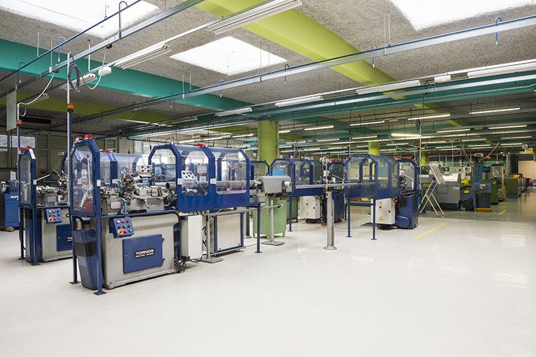 Vue intérieure des ateliers de productique. © Mary Ruffinoni / Région Bourgogne-Franche-Comté, Inventaire du patrimoine - 2014