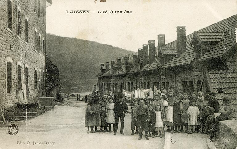 Laissey. Cité ouvrière, carte postale, s.d. [début 20e siècle]. © Jérôme  Mongreville (reproduction) / Région Bourgogne-Franche-Comté, Inventaire du patrimoine - 2014