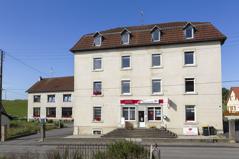 Logement patronal : façade antérieure. © Sonia Dourlot / Région Bourgogne-Franche-Comté, Inventaire du patrimoine - 2014