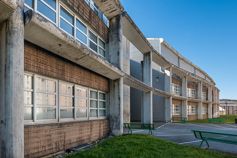 Externat : façades antérieures. © Jérôme Mongreville / Région Bourgogne-Franche-Comté, Inventaire du patrimoine - 2014