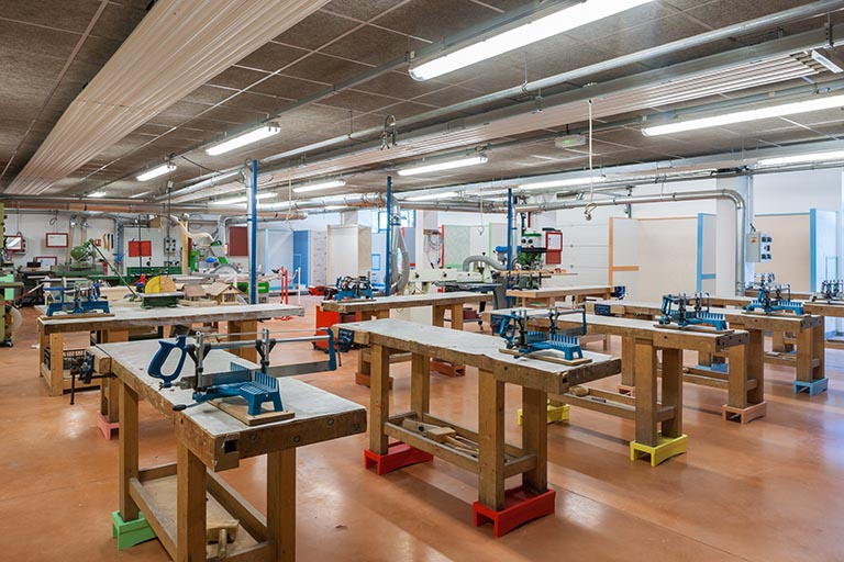 Atelier menuiserie SEGPA. © Jérôme Mongreville / Région Bourgogne-Franche-Comté, Inventaire du patrimoine - 2014