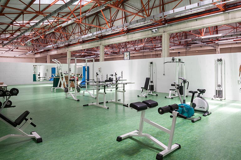 Salle de sport. © Jérôme Mongreville / Région Bourgogne-Franche-Comté, Inventaire du patrimoine - 2014