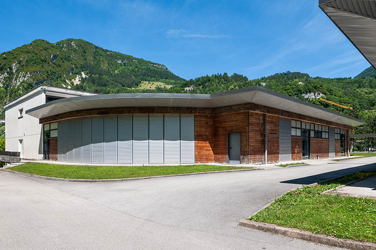 Extension de l'externat : façades. © Jérôme Mongreville / Région Bourgogne-Franche-Comté, Inventaire du patrimoine - 2014