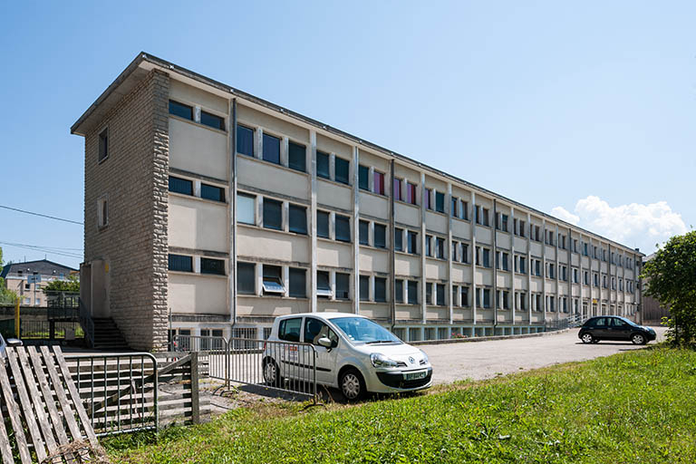 Façade postérieure de l'externat, ancien GRETA © Jérôme Mongreville / Région Bourgogne-Franche-Comté, Inventaire du patrimoine - 2014