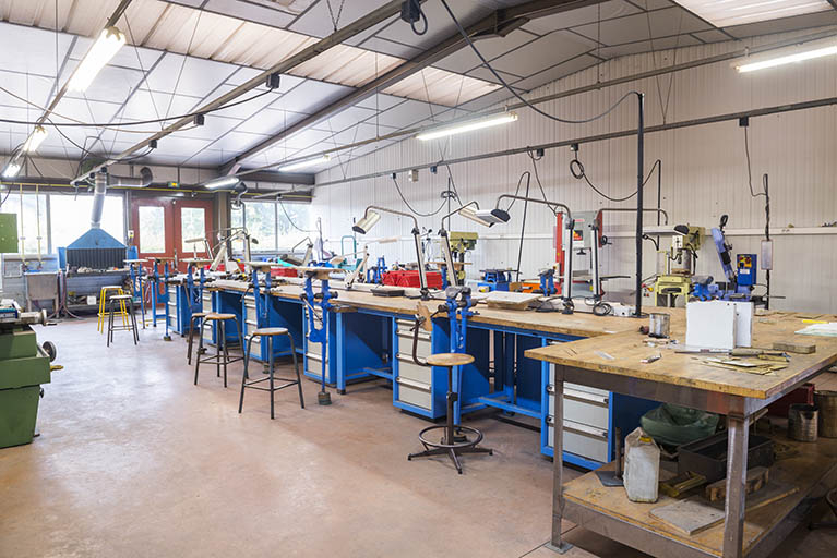 Atelier : vue intérieure © Mary Ruffinoni / Région Bourgogne-Franche-Comté, Inventaire du patrimoine - 2014