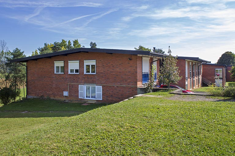 Pignon nord de l'internat. © Sonia Dourlot / Région Bourgogne-Franche-Comté, Inventaire du patrimoine - 2014