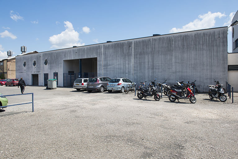 Façade ouest de l'atelier. © Mary Ruffinoni / Région Bourgogne-Franche-Comté, Inventaire du patrimoine - 2014