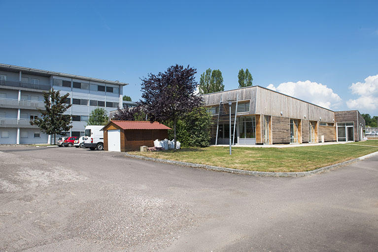 Angle sud-est de la cantine. © Mary Ruffinoni / Région Bourgogne-Franche-Comté, Inventaire du patrimoine - 2014