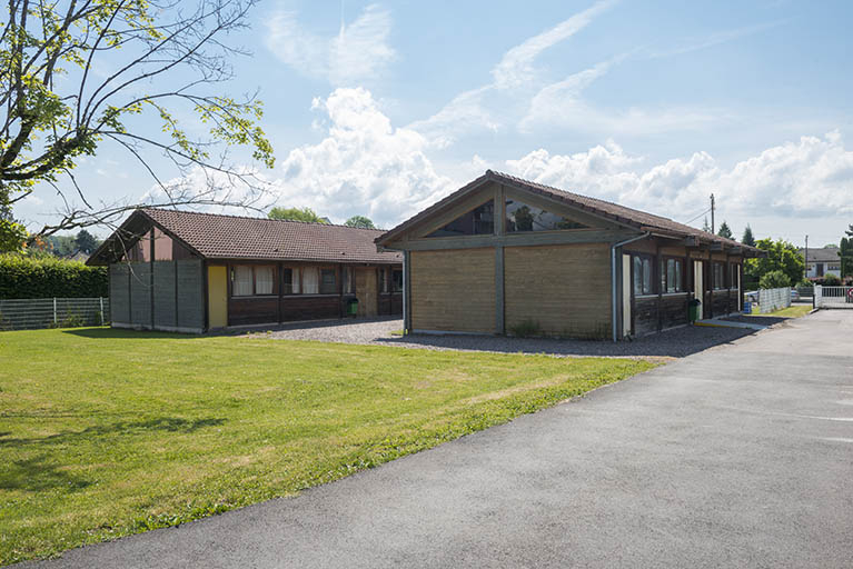 Pignons nord des préfabriqués. © Mary Ruffinoni / Région Bourgogne-Franche-Comté, Inventaire du patrimoine - 2014