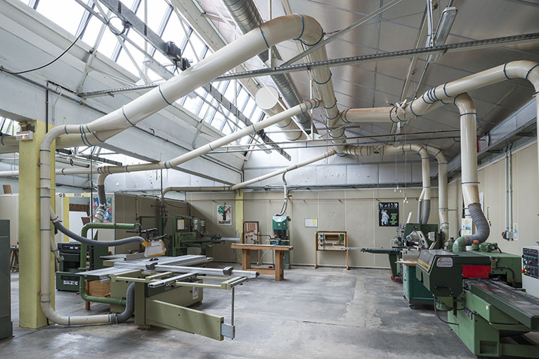 Ateliers : menuiserie. © Mary Ruffinoni / Région Bourgogne-Franche-Comté, Inventaire du patrimoine - 2014