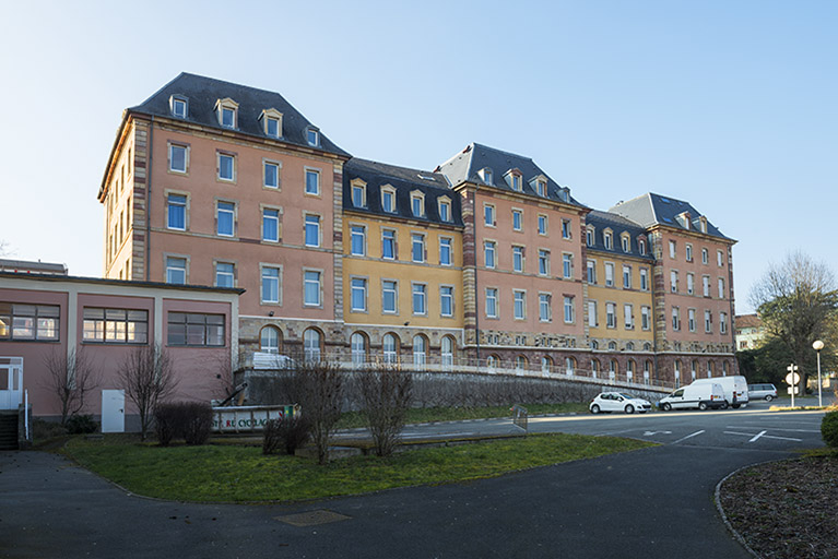 Lycée Condorcet : aile est du grand lycée. © Mary Ruffinoni / Région Bourgogne-Franche-Comté, Inventaire du patrimoine - 2014