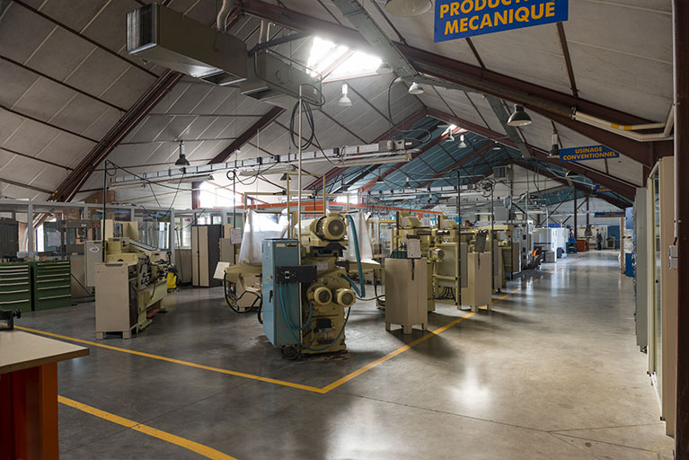 Dans les ateliers de mécanique. © Mary Ruffinoni / Région Bourgogne-Franche-Comté, Inventaire du patrimoine - 2014