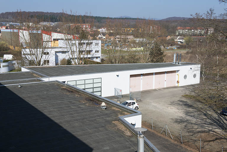 Façade sud des réserves. © Mary Ruffinoni / Région Bourgogne-Franche-Comté, Inventaire du patrimoine - 2014