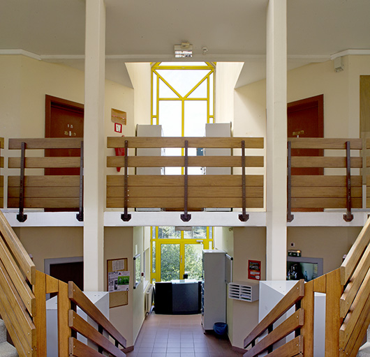 Détail bas intérieur de l'entrée de l'externat sud-ouest. © Jérôme Mongreville / Région Bourgogne-Franche-Comté, Inventaire du patrimoine - 2014