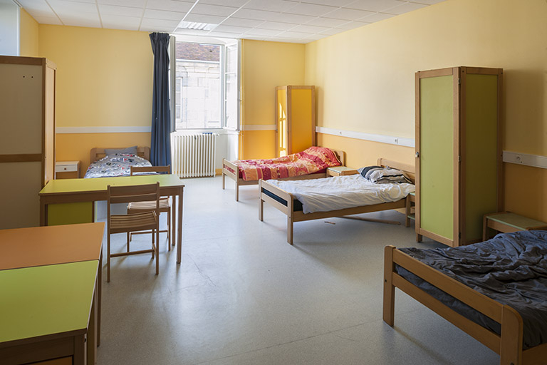 Une chambre d'internat. © Jérôme Mongreville / Région Bourgogne-Franche-Comté, Inventaire du patrimoine - 2015