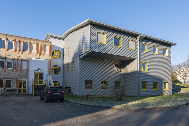 Façades postérieures nord-est des classes préparatoires aux grandes écoles. (CPGE) © Jérôme Mongreville / Région Bourgogne-Franche-Comté, Inventaire du patrimoine - 2015