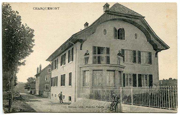 Charquemont [la maison de Victorin Frésard, rue du Château, vue de trois quarts droite], 1er quart 20e siècle © Ch. Simon / Région Bourgogne-Franche-Comté, Inventaire du patrimoine - 2015