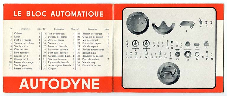 Les Ets Frésard-Pannetton vous présentent le bloc automatique Autodyne [intérieur de la notice], 3e quart 20e siècle. © Laurent Poupard / Région Bourgogne-Franche-Comté, Inventaire du patrimoine - 2015