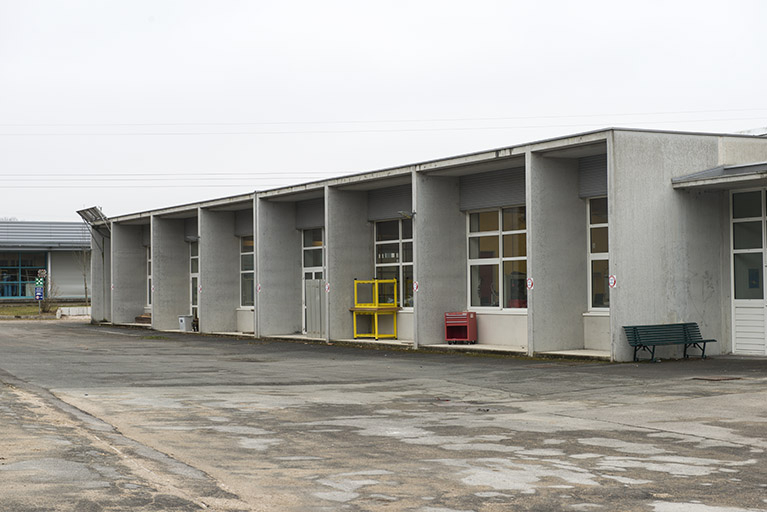 Façade nord du bâtiment des ateliers et de l'administration. © Mary Ruffinoni / Région Bourgogne-Franche-Comté, Inventaire du patrimoine - 2015