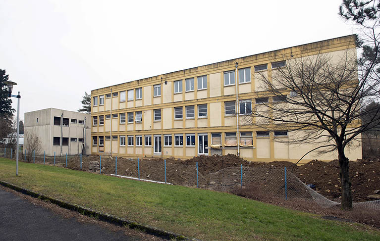 Face nord du bâtiment antérieurement affecté à usage d'externat, internat, logement. (ex Garnier) © Mary Ruffinoni / Région Bourgogne-Franche-Comté, Inventaire du patrimoine - 2015