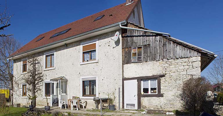 Façade postérieure. © Sonia Dourlot / Région Bourgogne-Franche-Comté, Inventaire du patrimoine - 2015